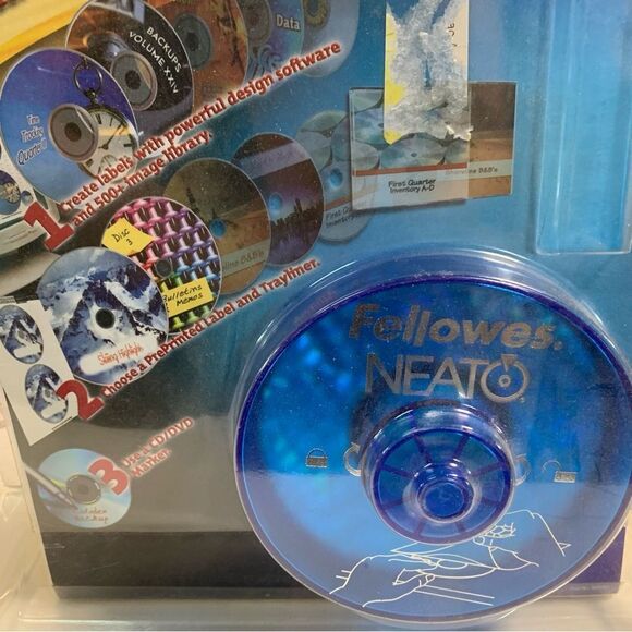 NWT Fellowes Neato Label Suite for CD & DVD Labeling System sealed - Picture 4 of 7